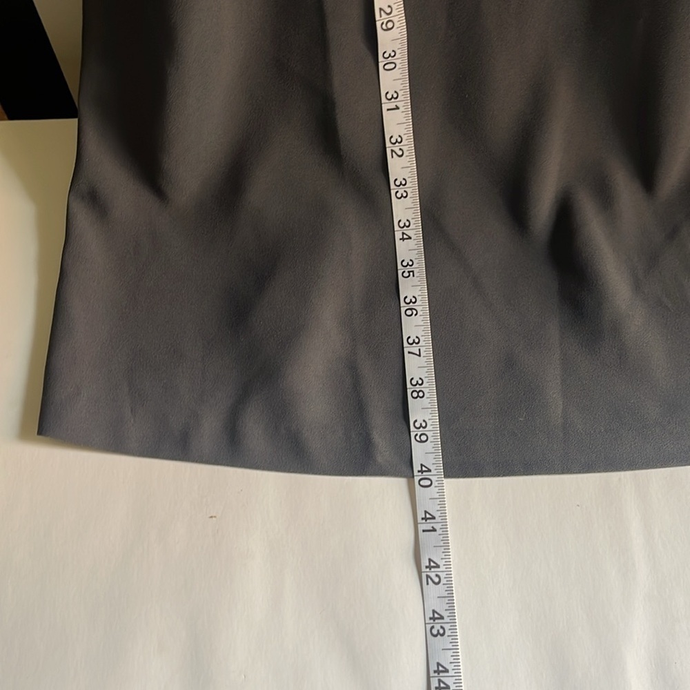 LOFT Fit Flare Dress with Shoulder Button Detail Size 18 PLUS Steel Gray Midi - Picture 10 of 11